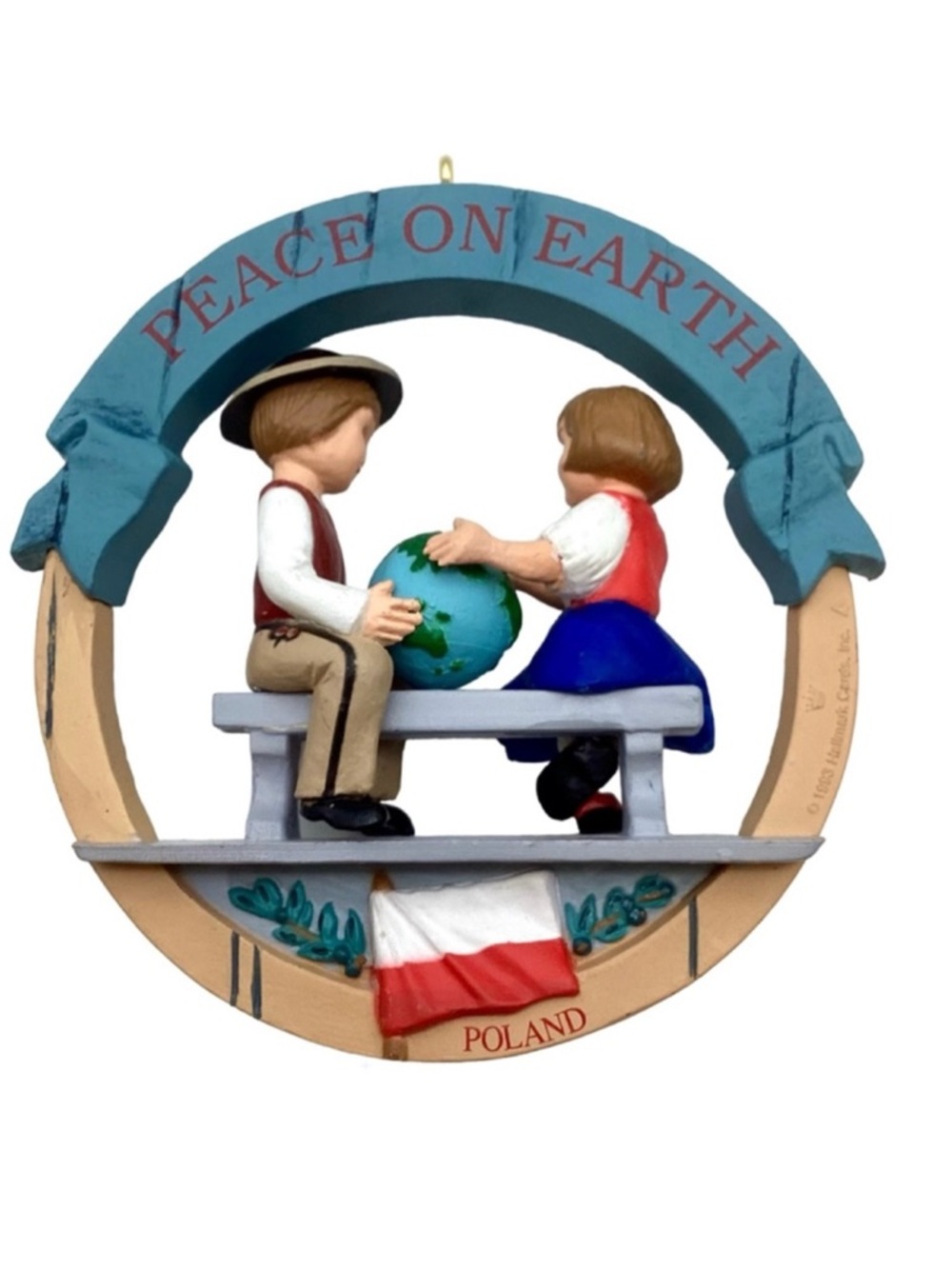 Hallmark 1993 “Peace on Earth” Christmas Ornament